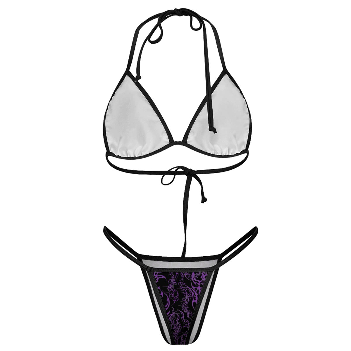 Purple Dreamz Thong Bikini Set