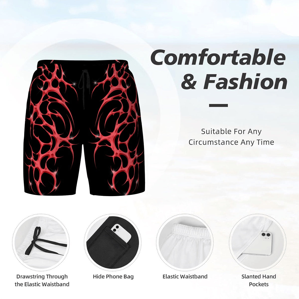 *Red Vital Men's Shorts