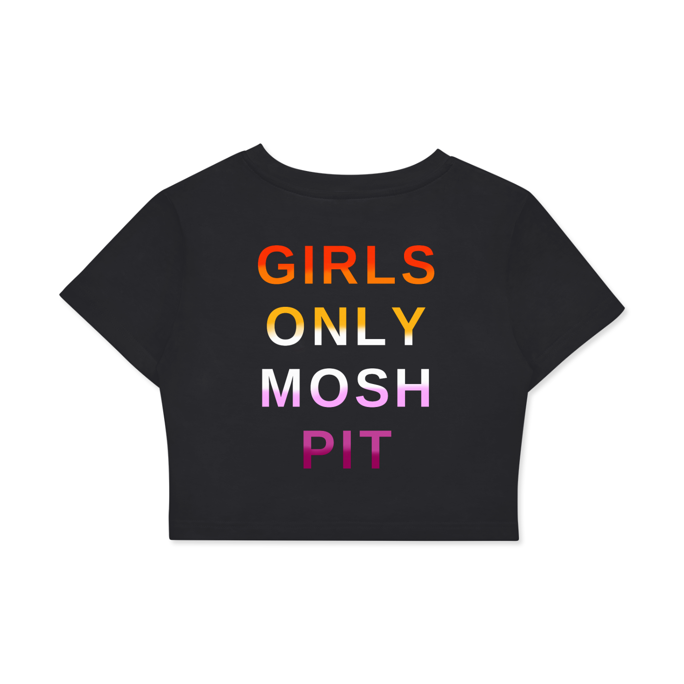 *GOMP Lesbian Crop Cotton T-Shirt