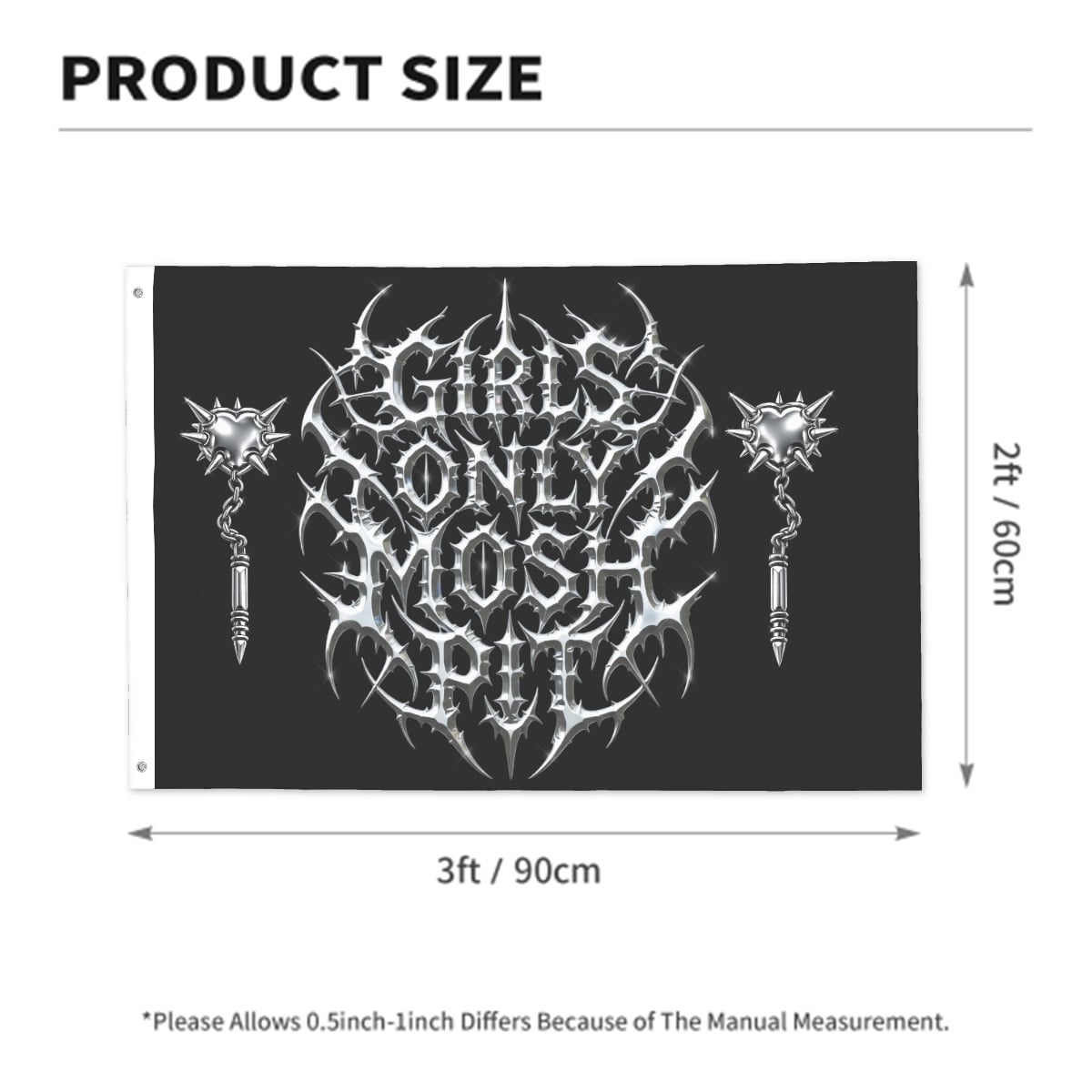 *Black Xrome Vital GOMP Flag (36"x24")