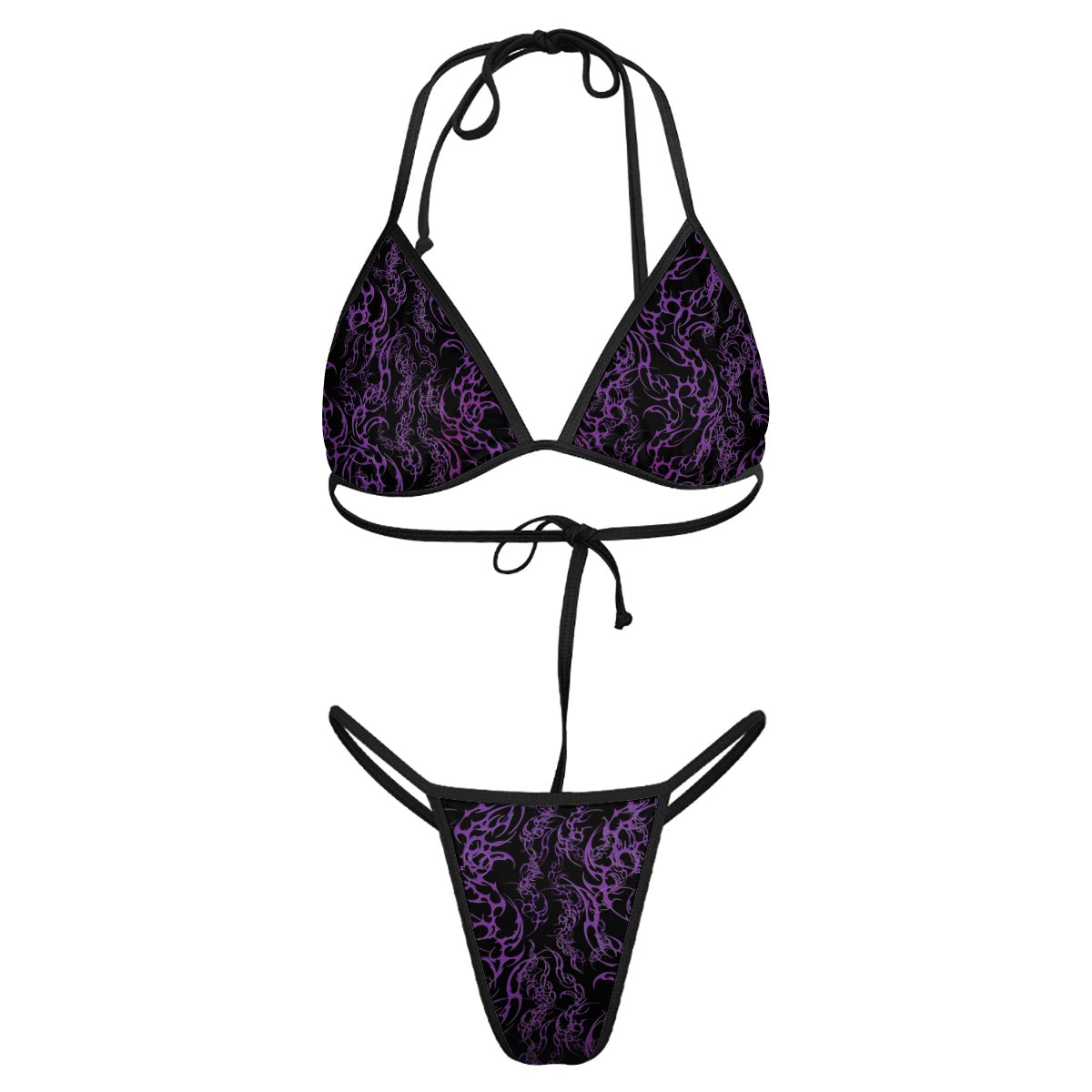 Purple Dreamz Thong Bikini Set
