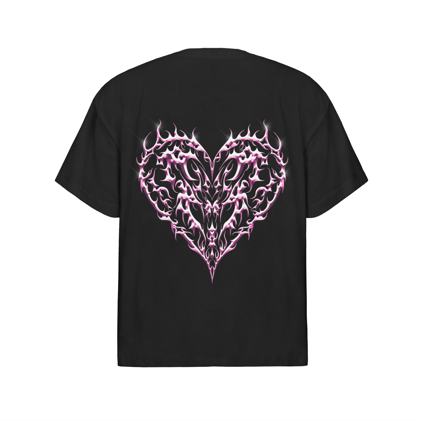 Pink 3D GOMP Oversized Cotton T-Shirt