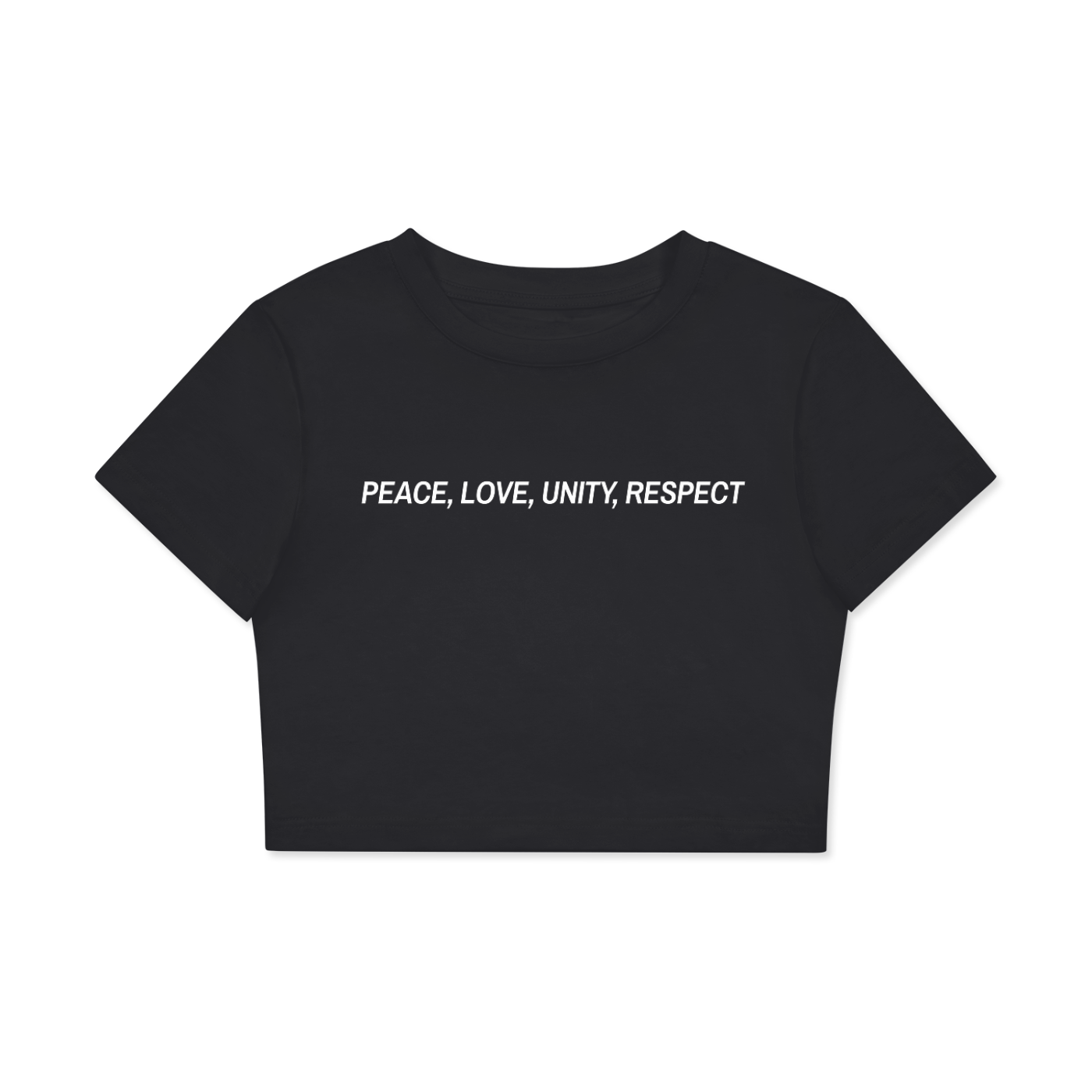 **PLUR Crop Cotton T-Shirt