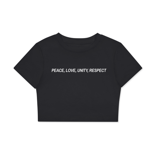 **PLUR Crop Cotton T-Shirt