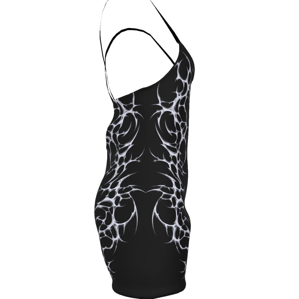*Black Xrome Spiked Heart Flail Romper