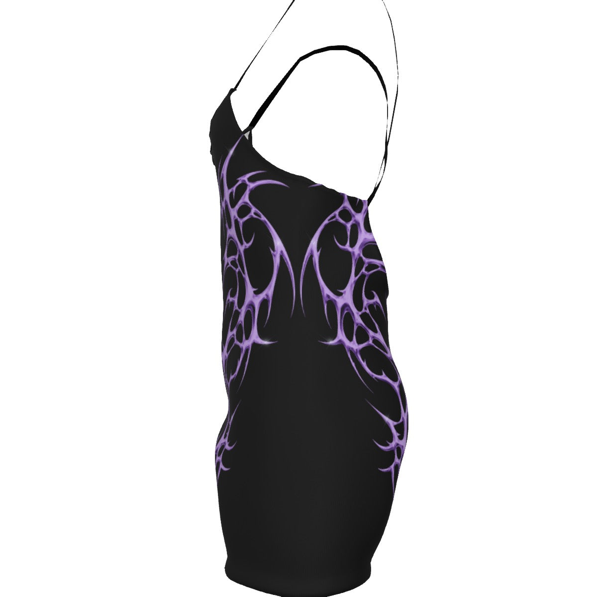 *Purple Spiked Heart Flail Romper