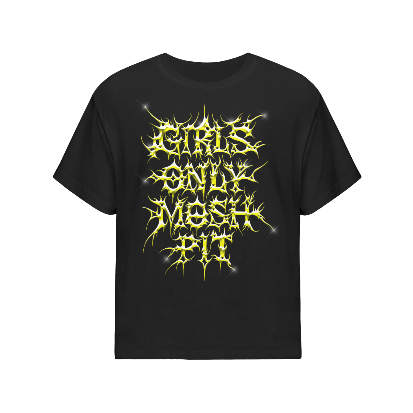 Yellow 3D GOMP Oversized Cotton T-Shirt
