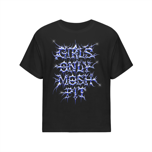 Blue 3D GOMP Oversized Cotton T-Shirt