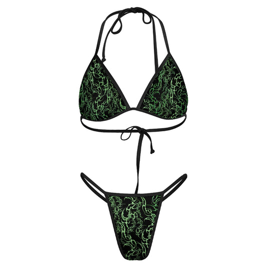 Green Dreamz Thong Bikini Set