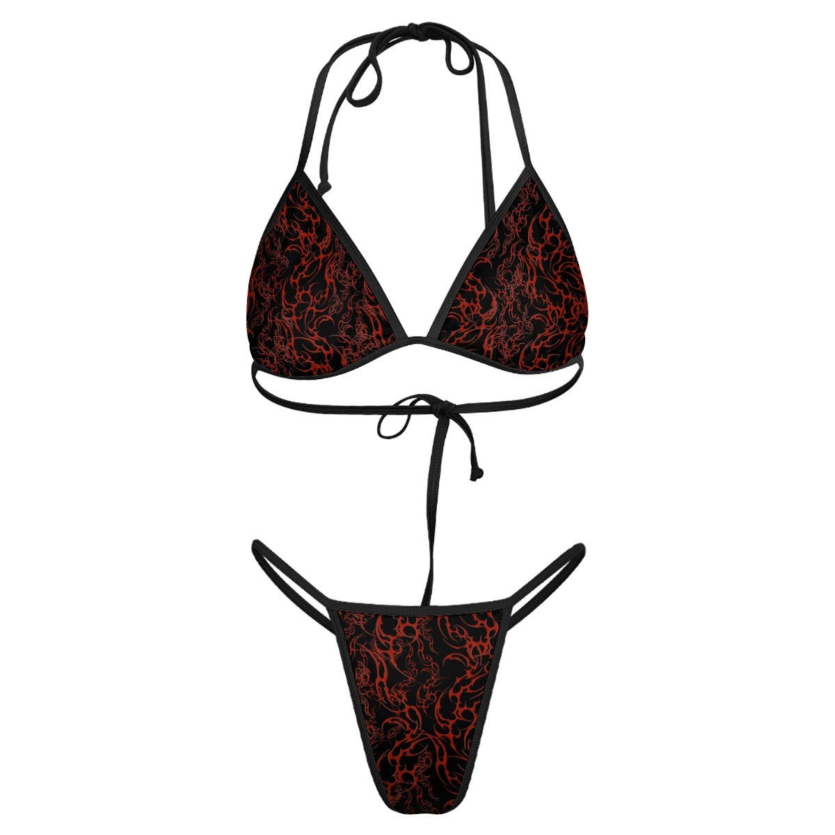 Red Dreamz Thong Bikini Set