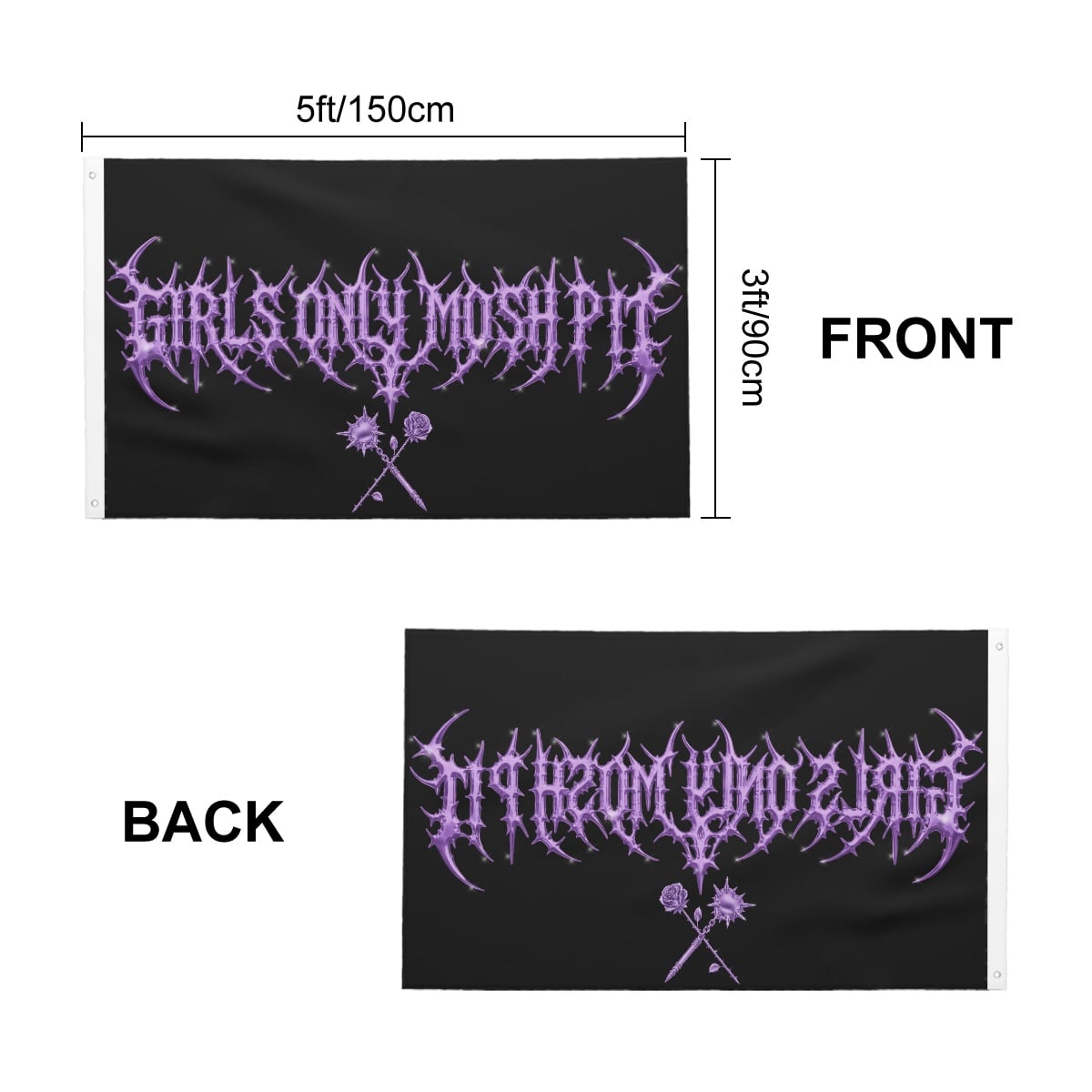 *Purple Vital GOMP Flag (60" x 36")