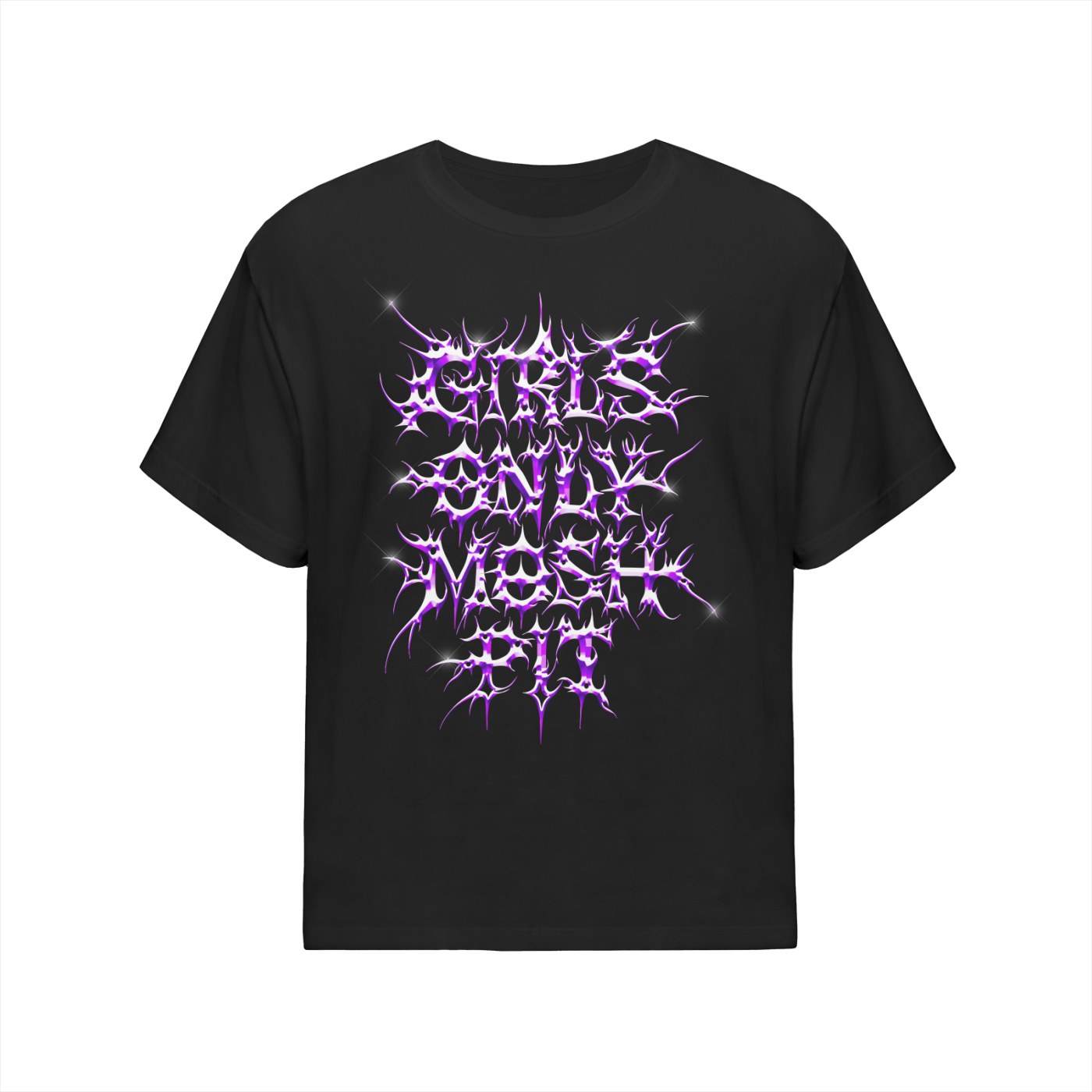 Purple  3D GOMP Oversized Cotton T-Shirt