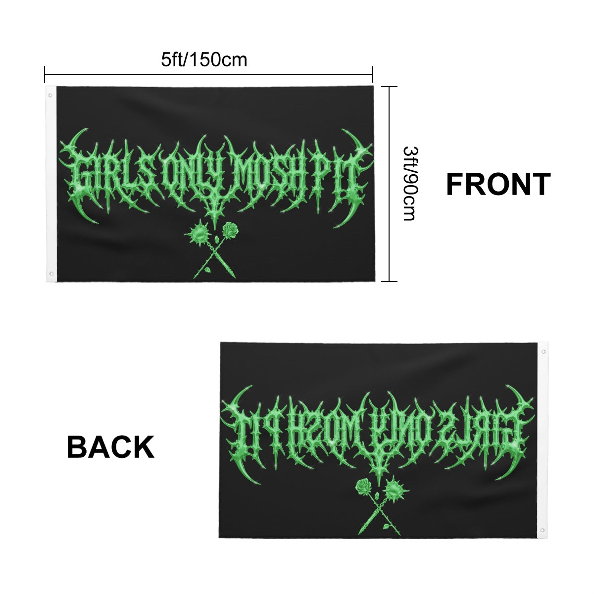 *Green Vital GOMP Flag (60" x 36")