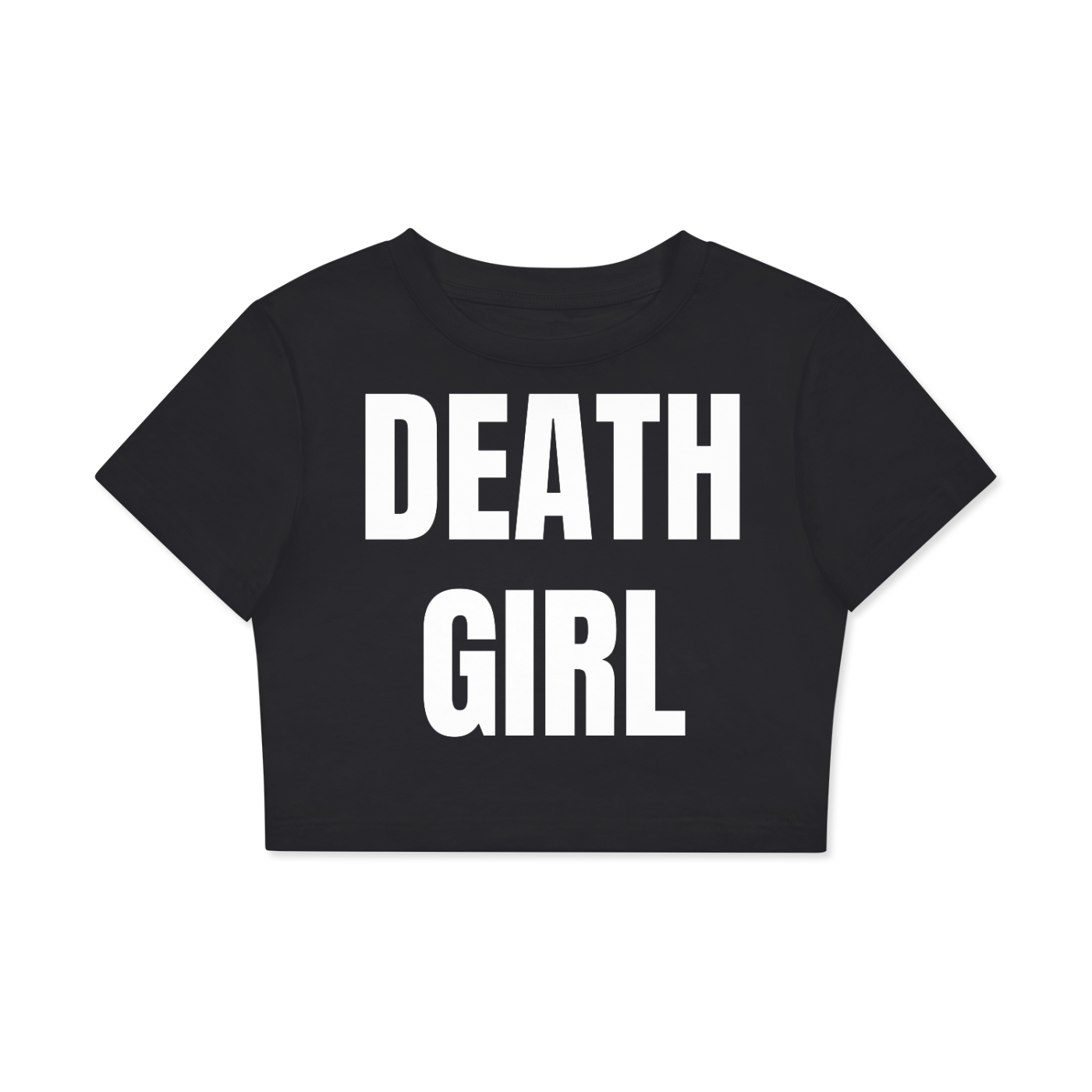 **Death Girl Cotton Crop Top