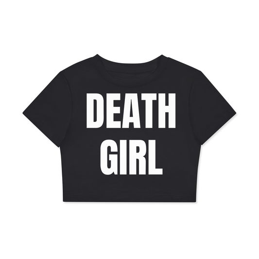 **Death Girl Cotton Crop Top