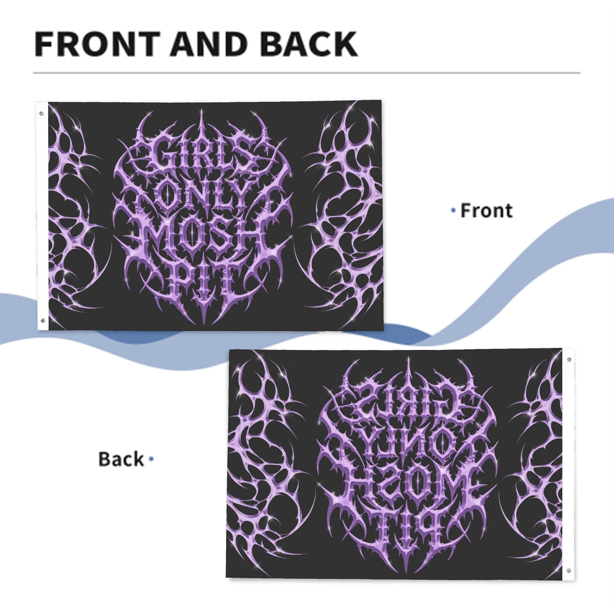 *Purple Vital GOMP Flag (36"x24")