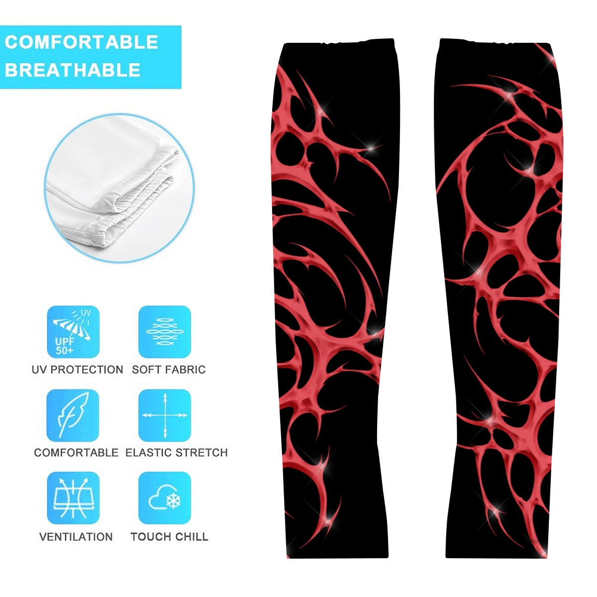 *Red Vital Arm Sleeves (Multiple Sizes)