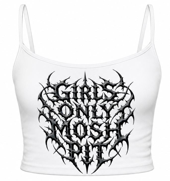 *Black White Spaghetti Strap Top