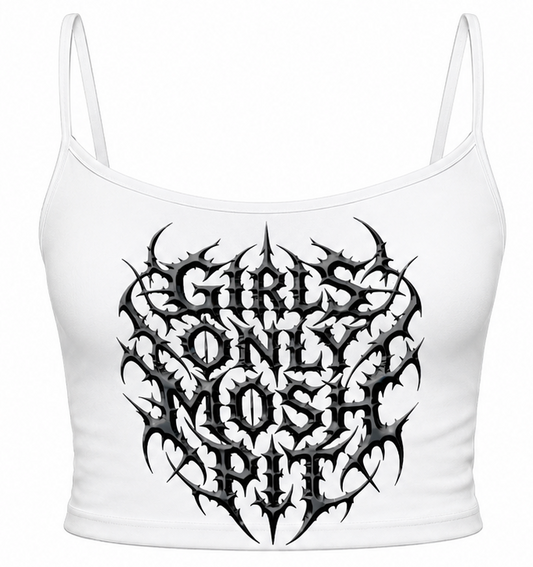 *Black White Spaghetti Strap Top