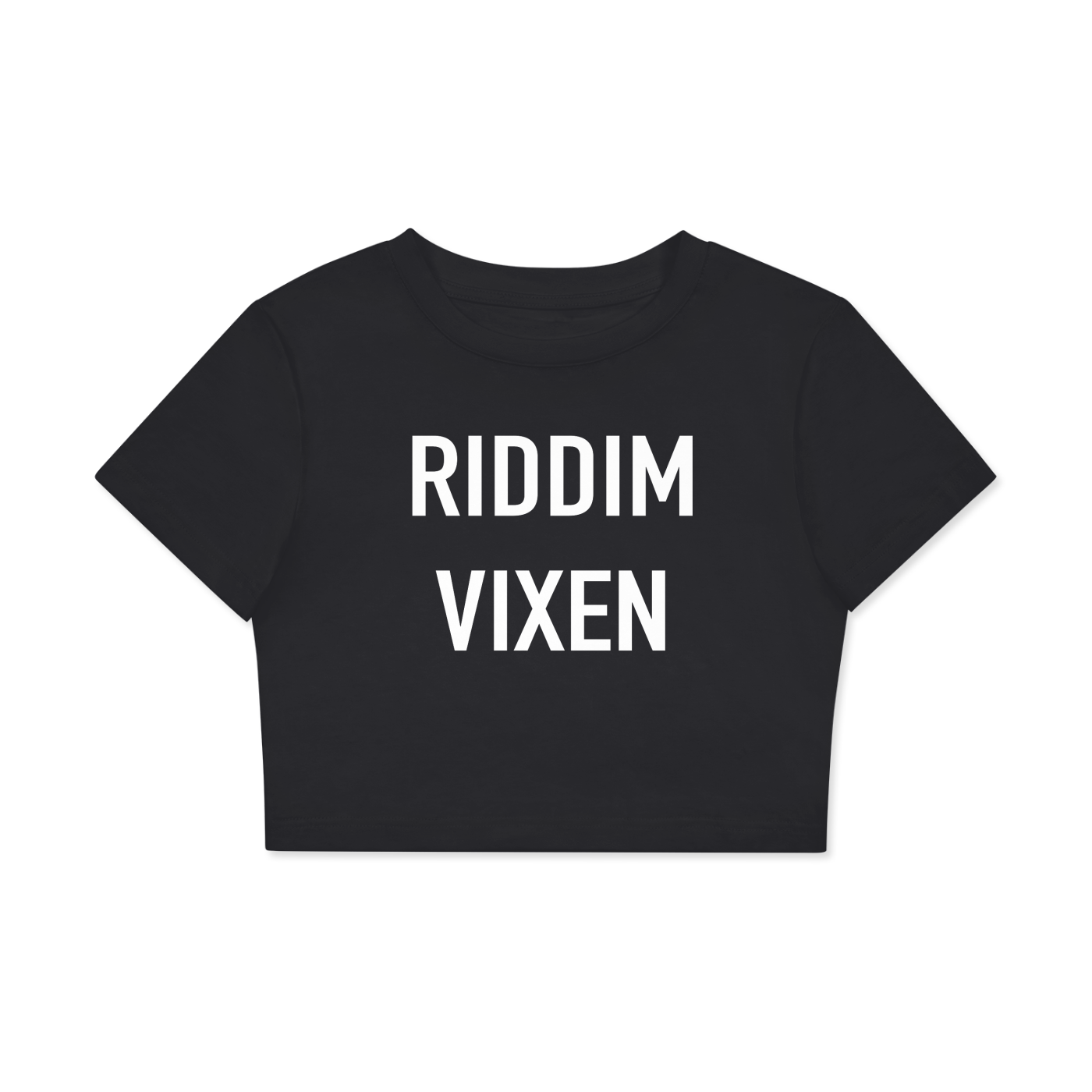 **Riddim Vixen Crop Cotton T-Shirt
