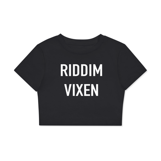 **Riddim Vixen Crop Cotton T-Shirt