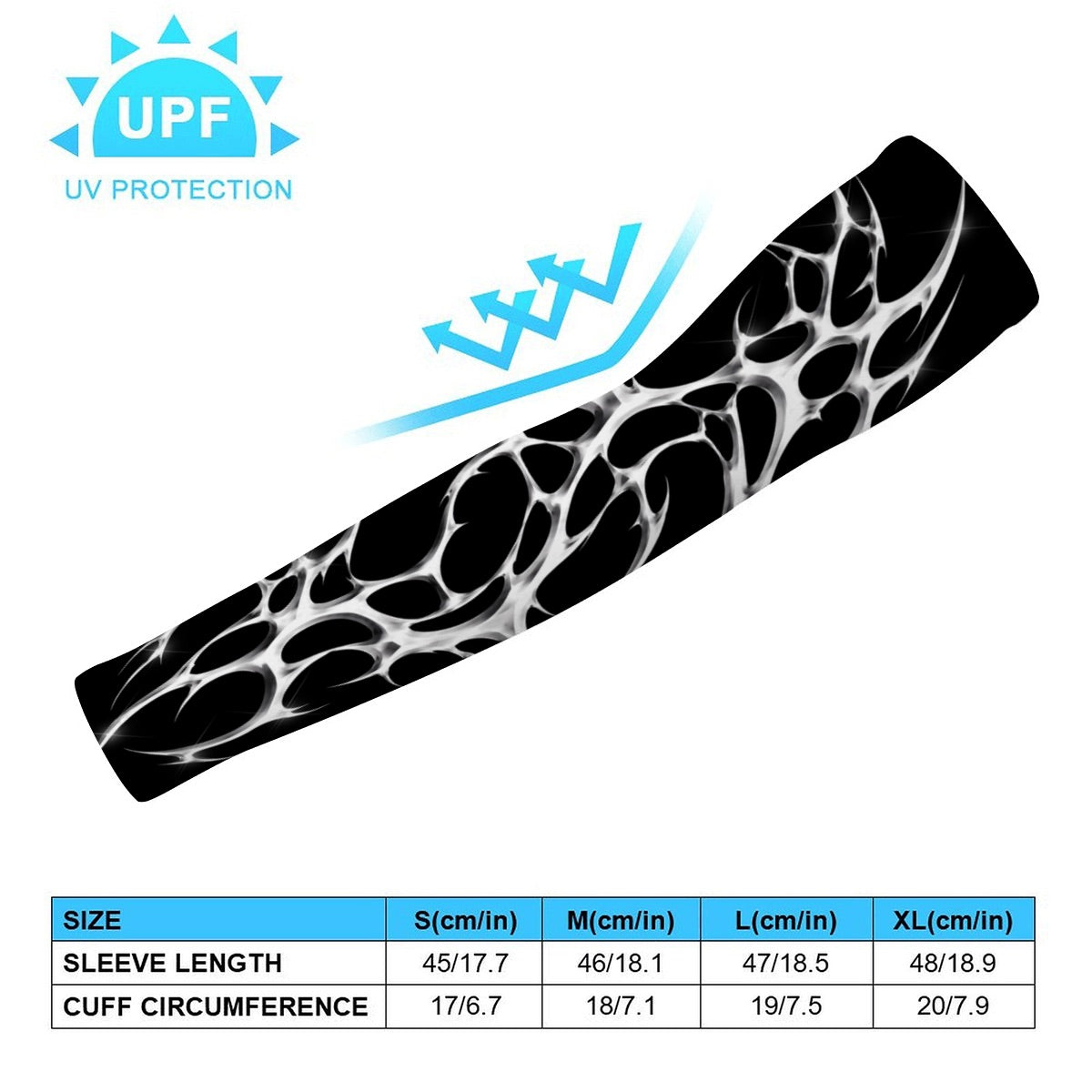 *Black Xrome Vital Arm Sleeves (Multiple sizes)