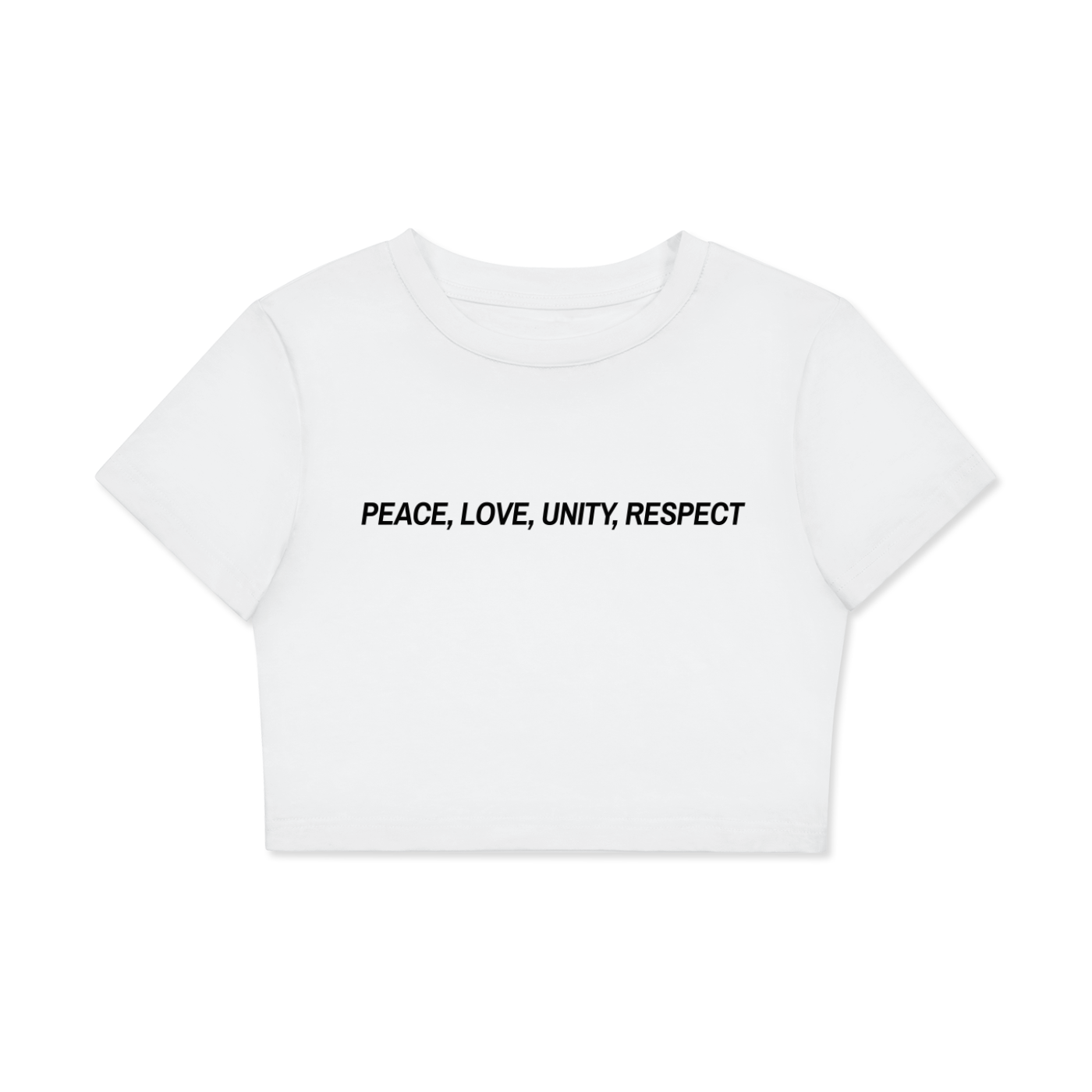 **PLUR Crop Cotton T-Shirt