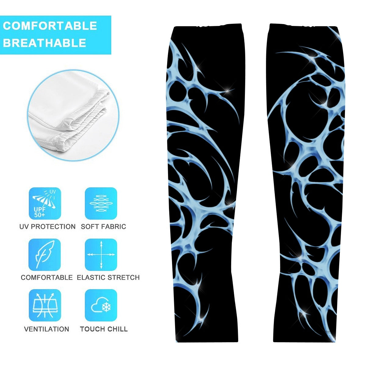*Blue Vital Arm Sleeves (Multiple sizes)