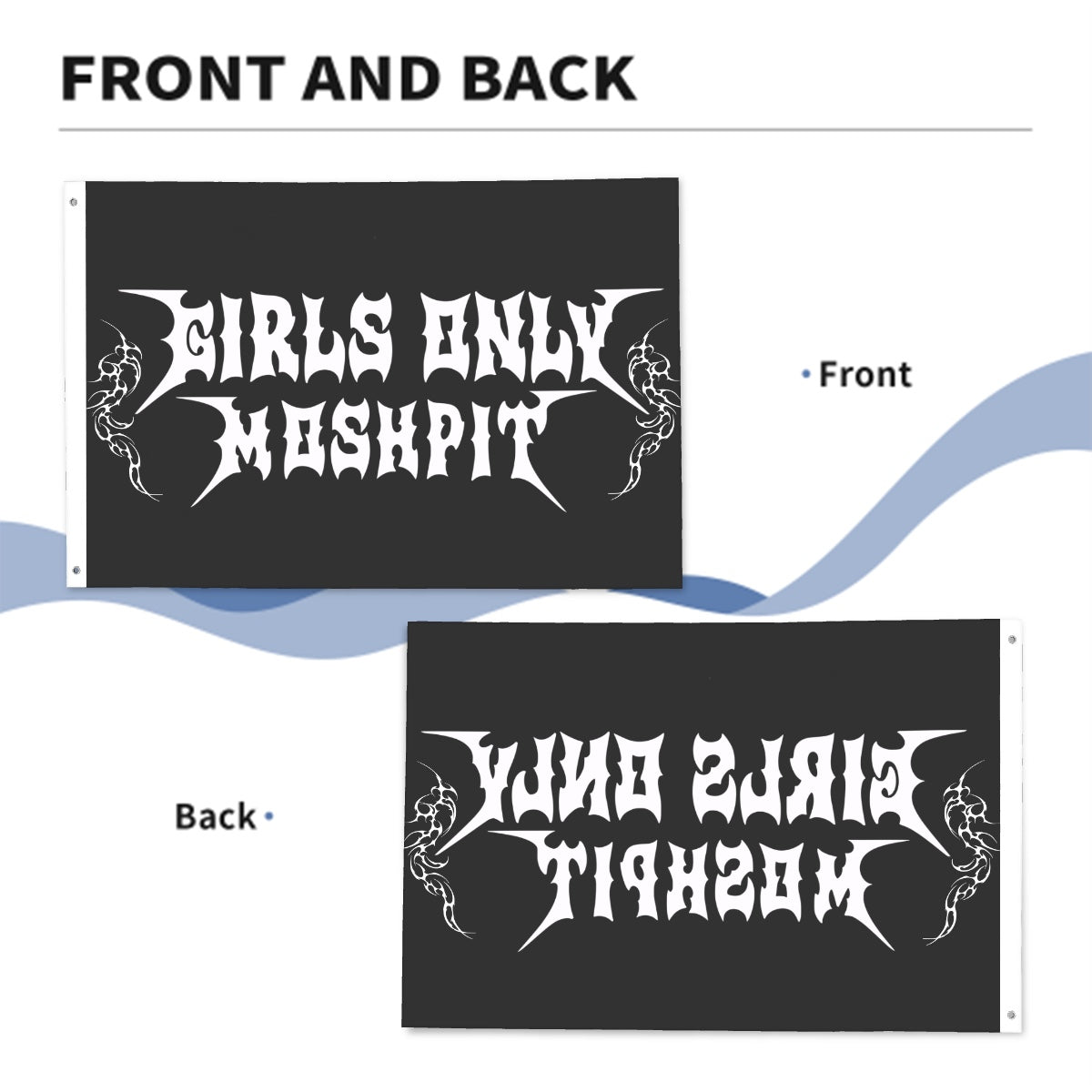 Black Dreamz GOMP Flag Double Sided (36"x24")