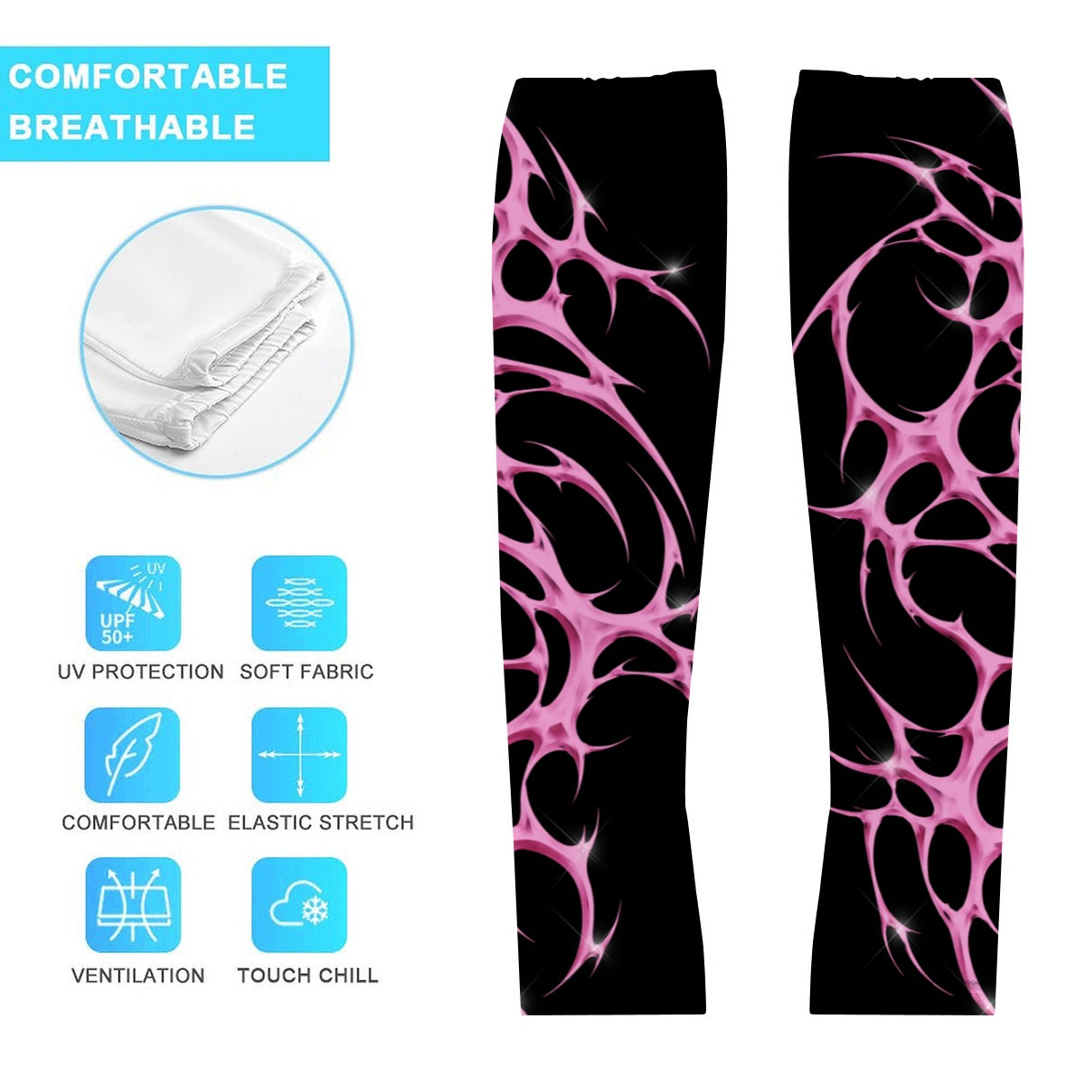 *Pink Vital Arm Sleeves (Multiple Sizes)