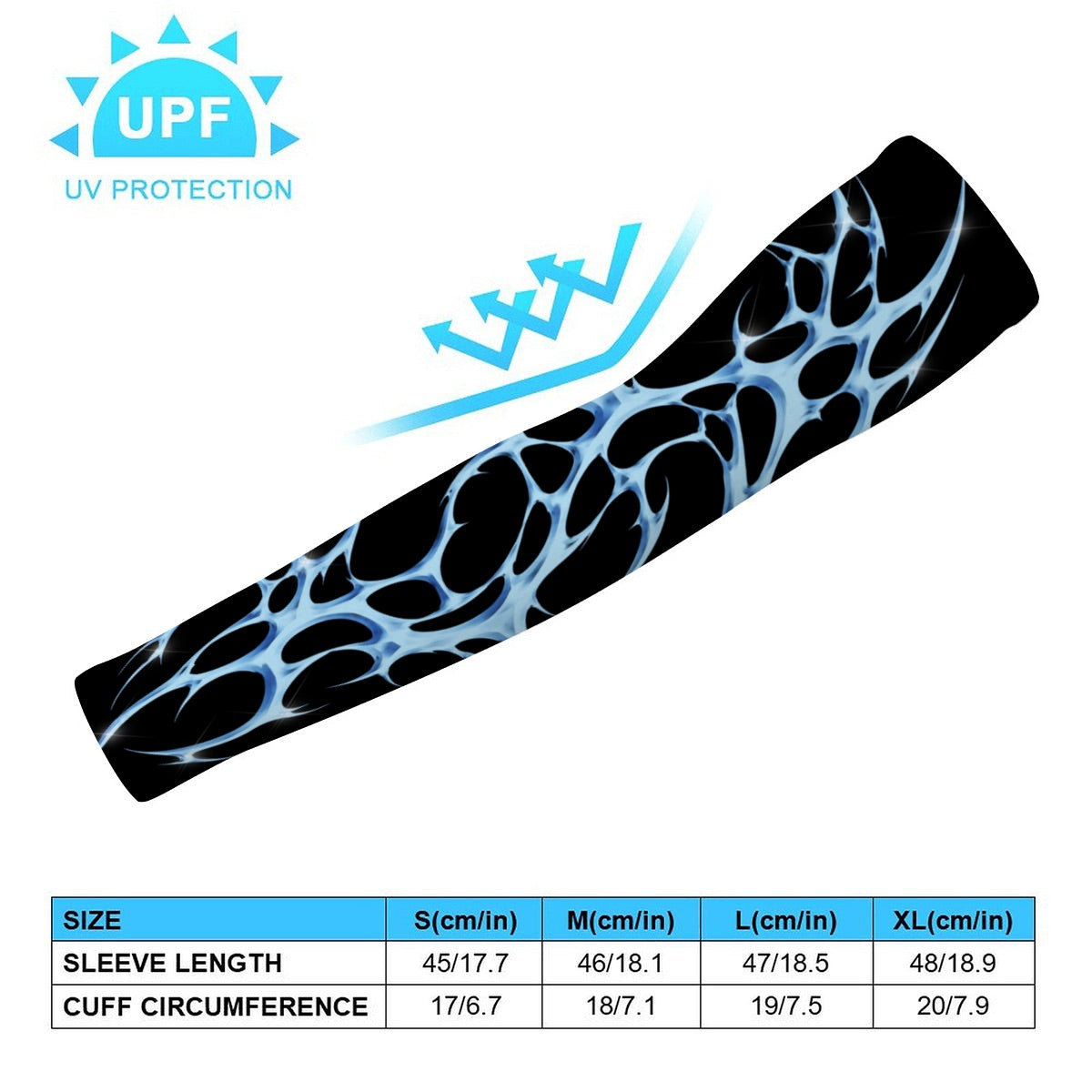 *Blue Vital Arm Sleeves (Multiple sizes)