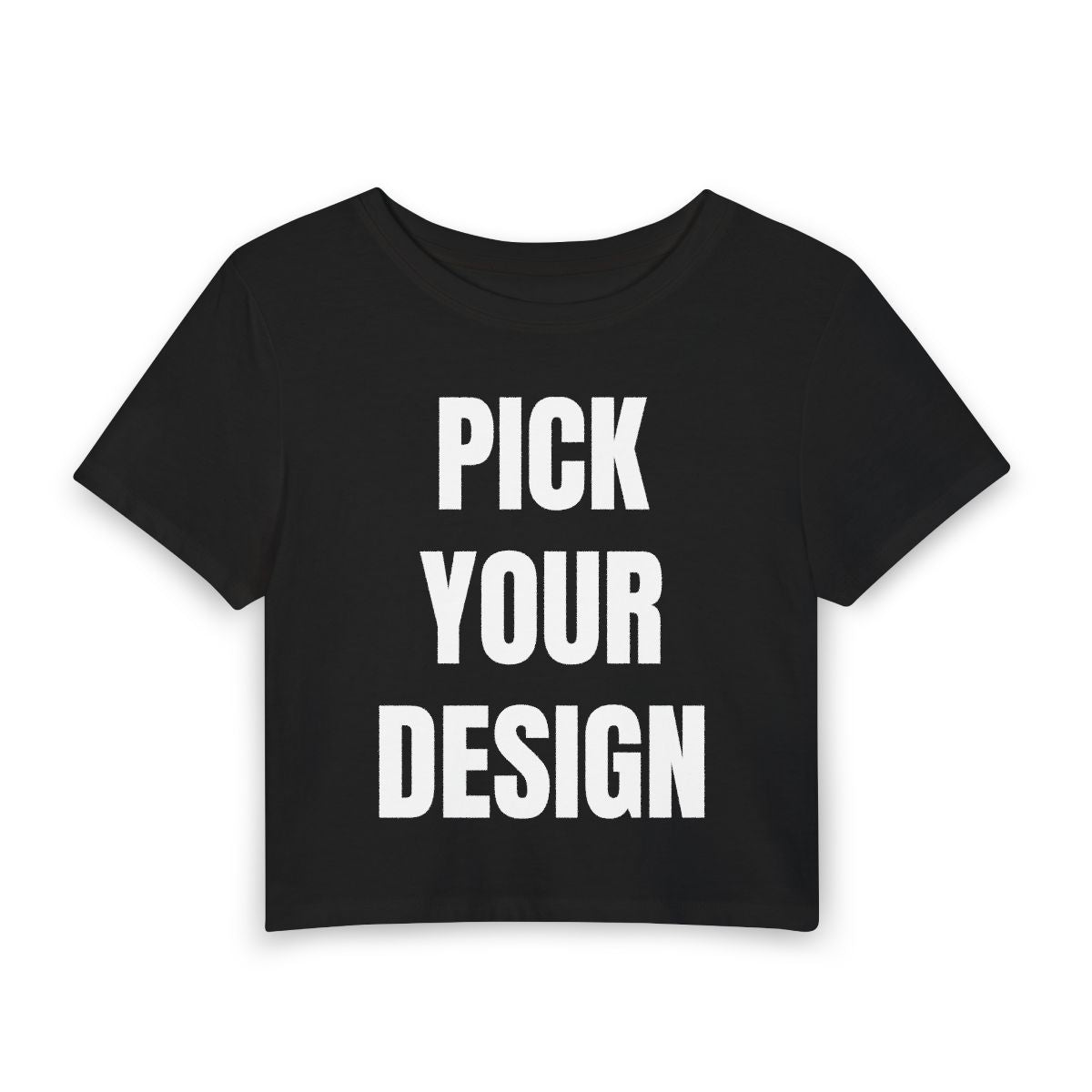 **Extended/Plus Size Crop Tee: Custom (XL-5XL)